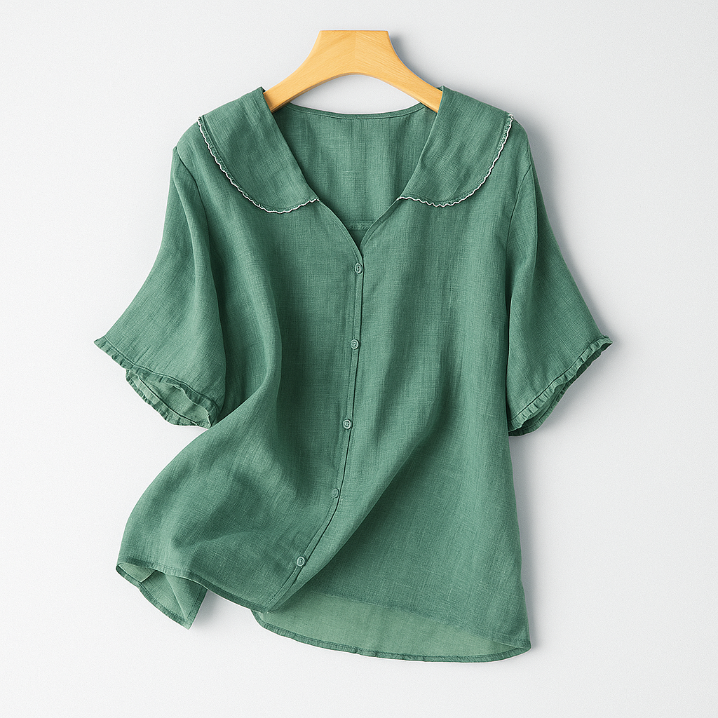 CELINE LINEN BLOUSE