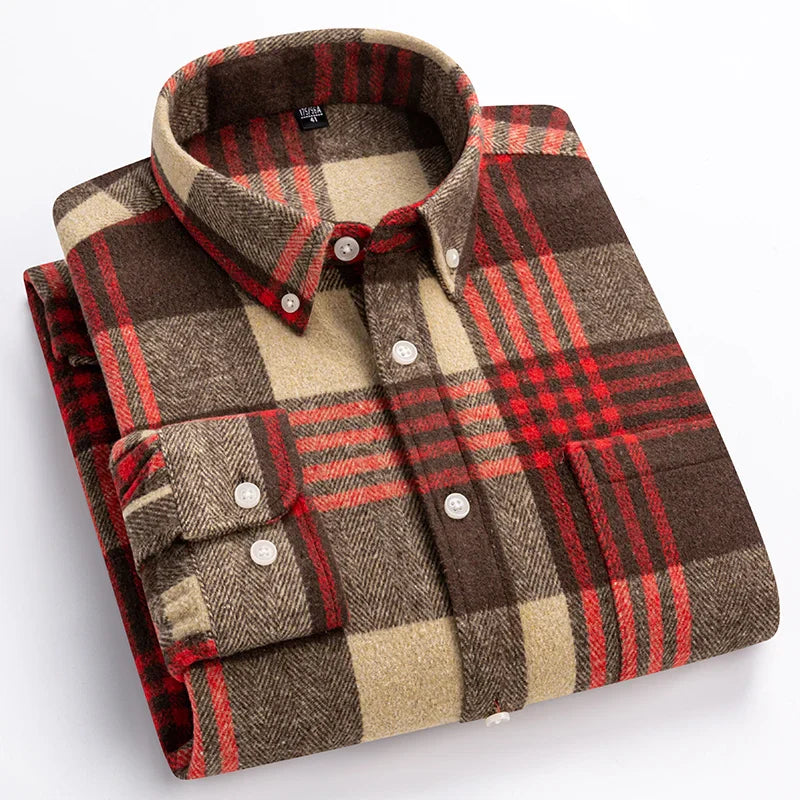 HARRISON PLAID COTTON SHIRT