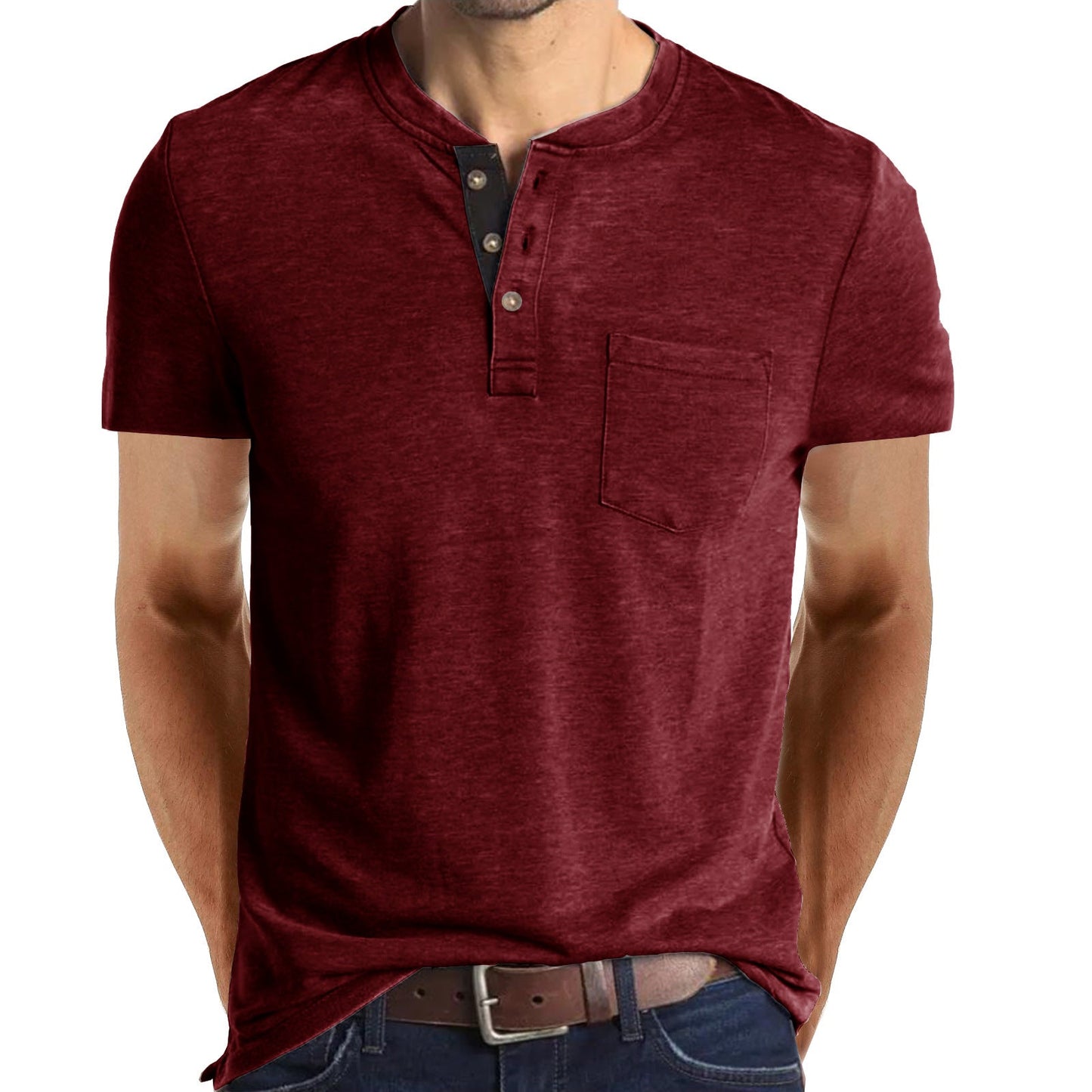 HENLEY CASUAL T-SHIRT