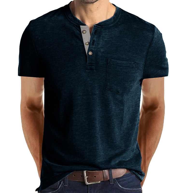 HENLEY CASUAL T-SHIRT
