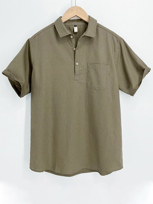 SOLID COLOR SHORT SLEEVE POLO