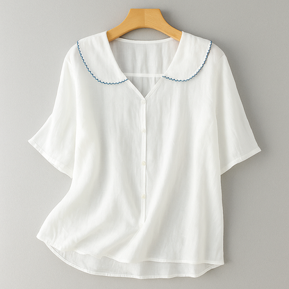 CELINE LINEN BLOUSE