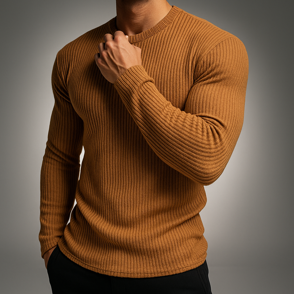 HENFER RIB-KNIT SWEATER