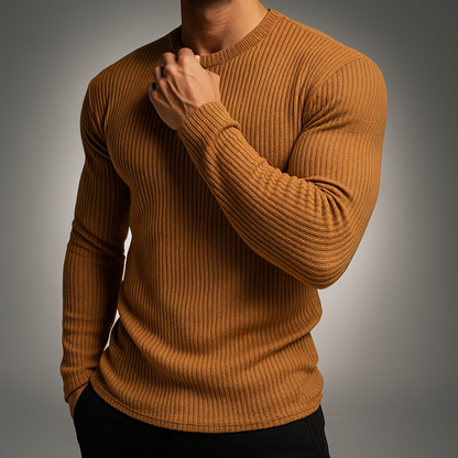 HENFER RIB-KNIT SWEATER