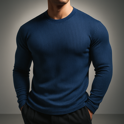 HENFER RIB-KNIT SWEATER