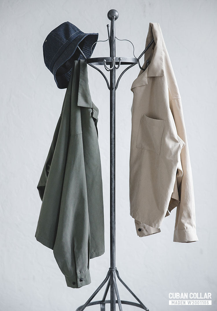 CUBAN COLLAR LOOSE-FIT SHIRT