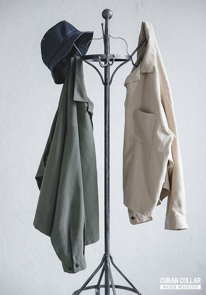 CUBAN COLLAR LOOSE-FIT SHIRT