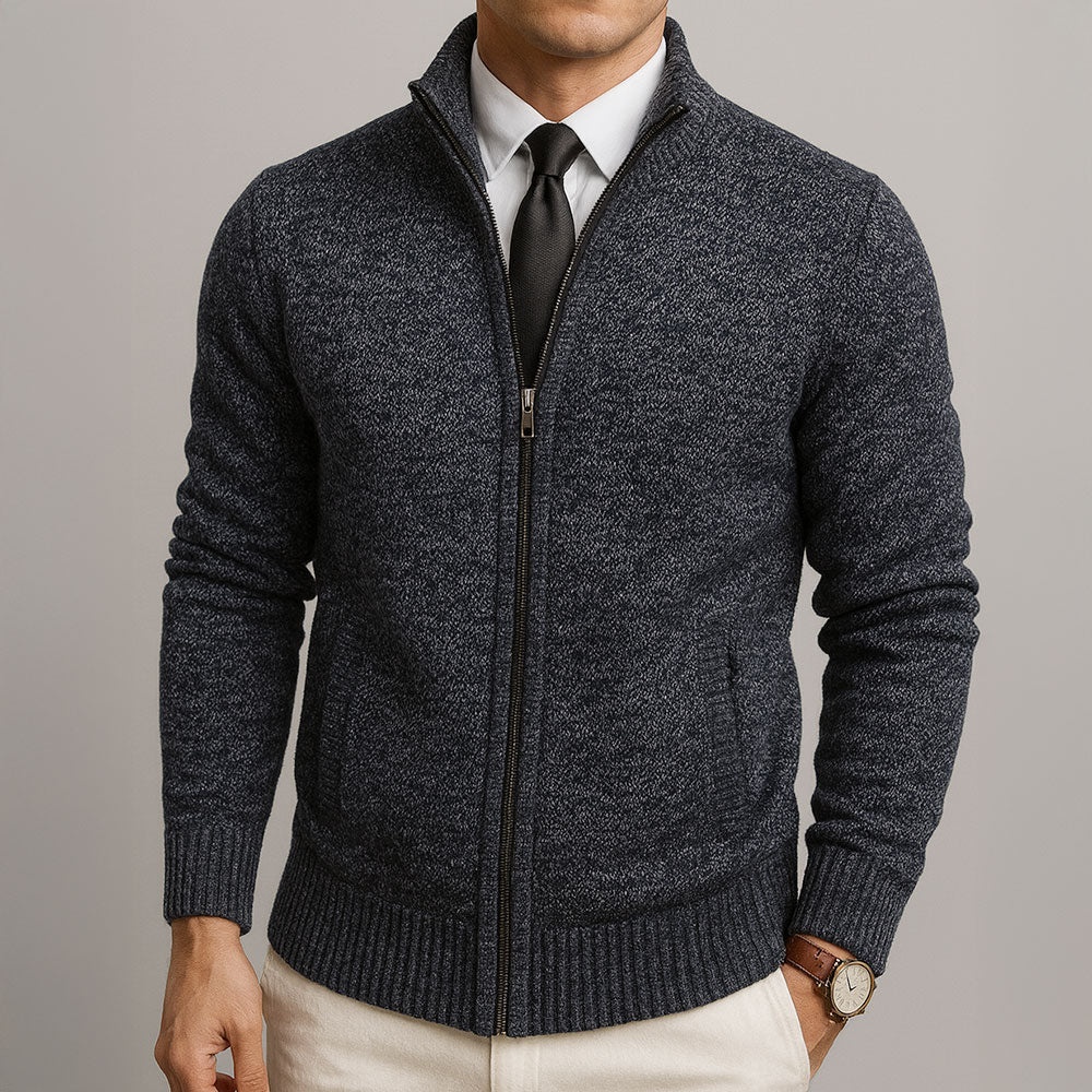 ALPINE MERINO ZIP CARDIGAN