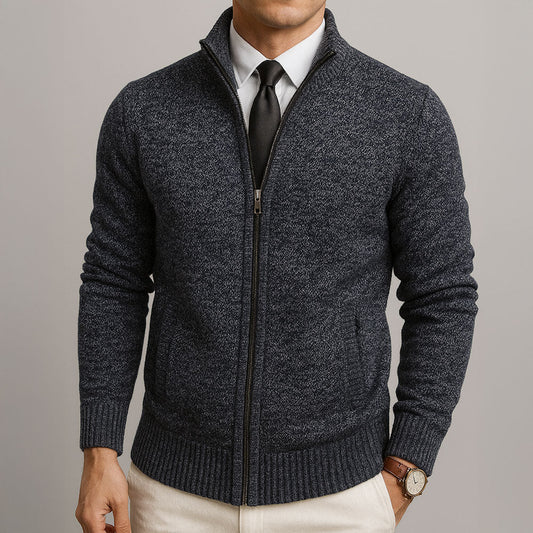 ALPINE MERINO ZIP CARDIGAN