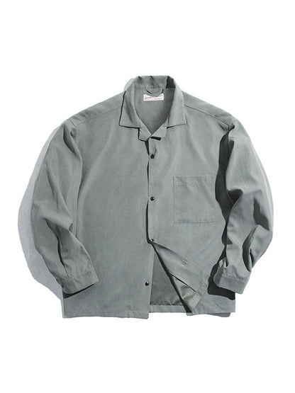 CUBAN COLLAR LOOSE-FIT SHIRT