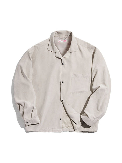 CUBAN COLLAR LOOSE-FIT SHIRT
