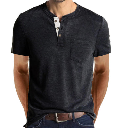 HENLEY CASUAL T-SHIRT