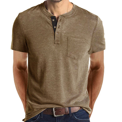 HENLEY CASUAL T-SHIRT