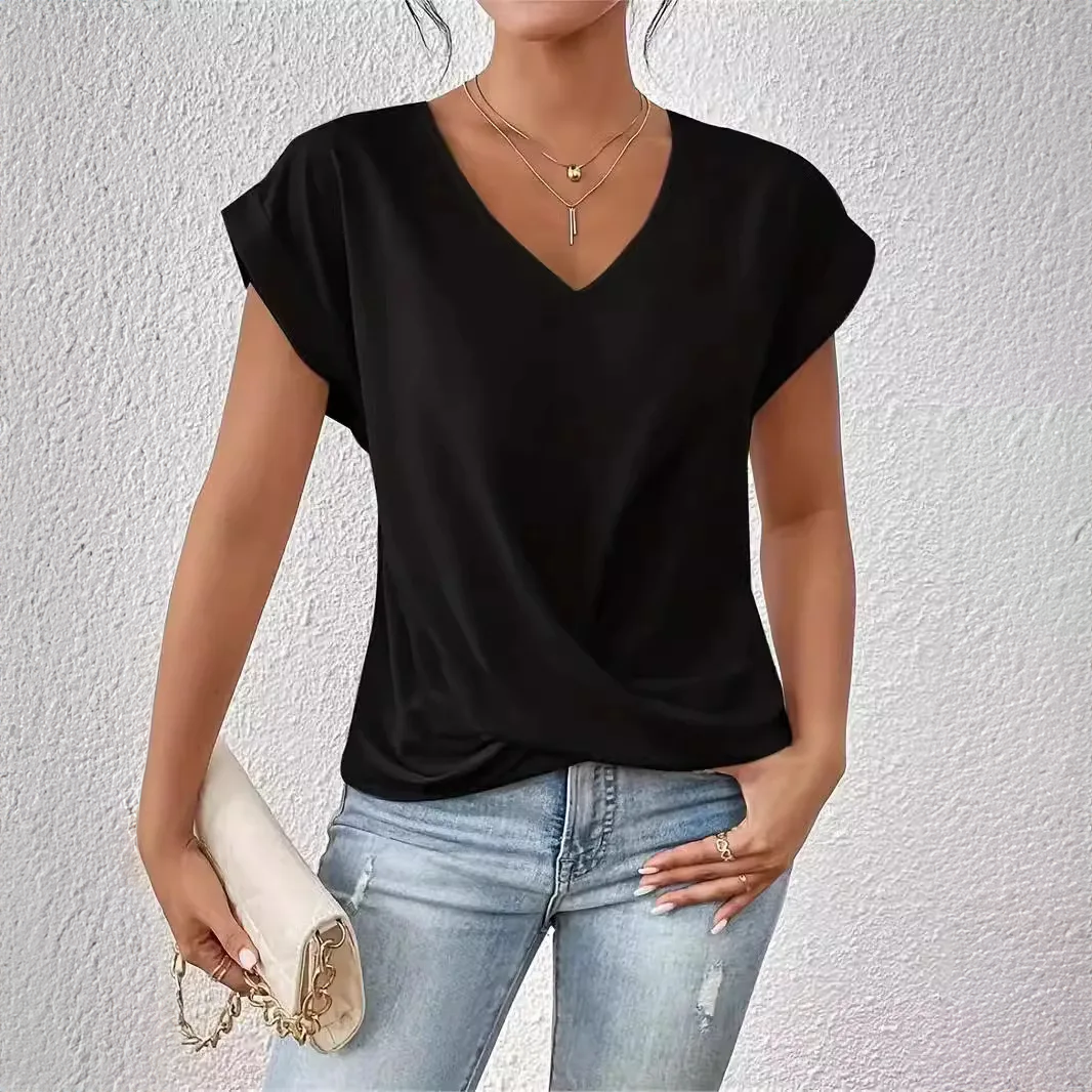 MONICA V-NECK BLOUSE