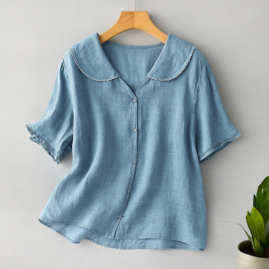 CELINE LINEN BLOUSE