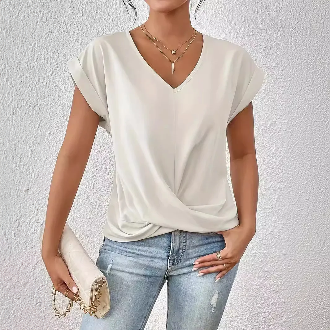 MONICA V-NECK BLOUSE