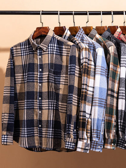 HARRISON PLAID COTTON SHIRT