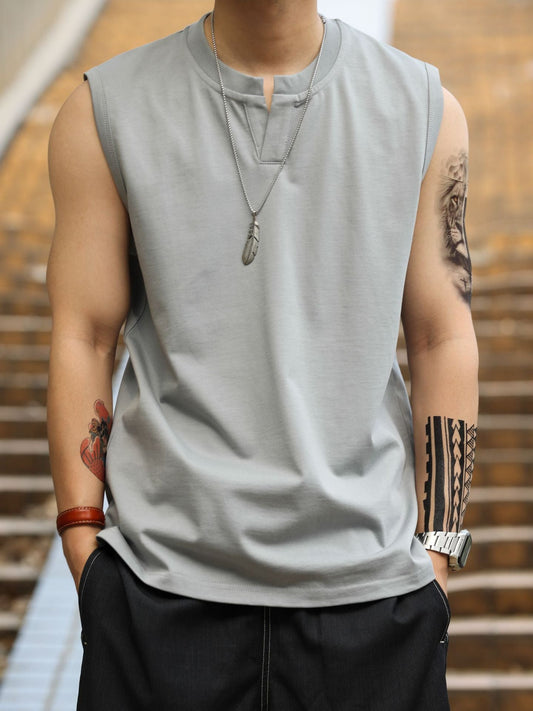 HENLEY TANK TOP