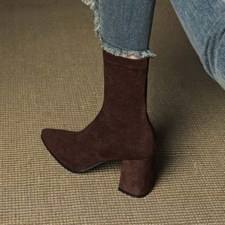 TYLIA GENUINE SUEDE BOOTS