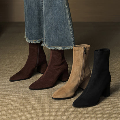 TYLIA GENUINE SUEDE BOOTS