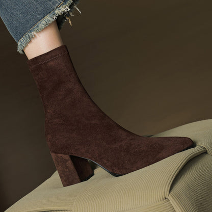 TYLIA GENUINE SUEDE BOOTS