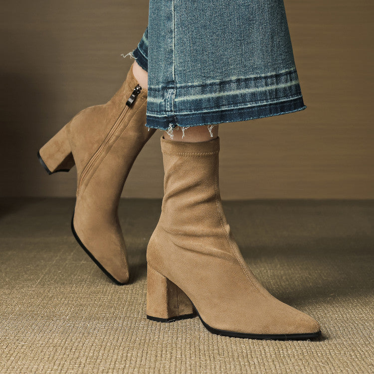 TYLIA GENUINE SUEDE BOOTS