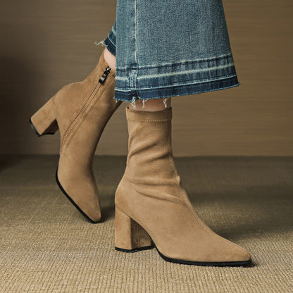 TYLIA GENUINE SUEDE BOOTS