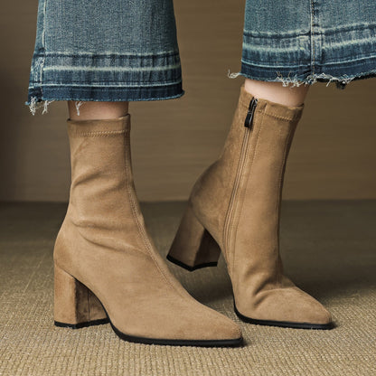 TYLIA GENUINE SUEDE BOOTS