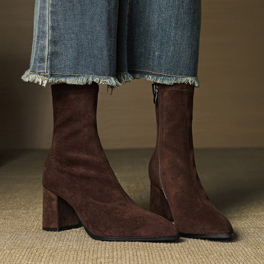 TYLIA GENUINE SUEDE BOOTS