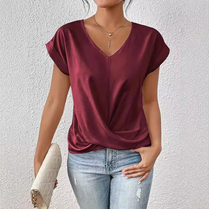 MONICA V-NECK BLOUSE