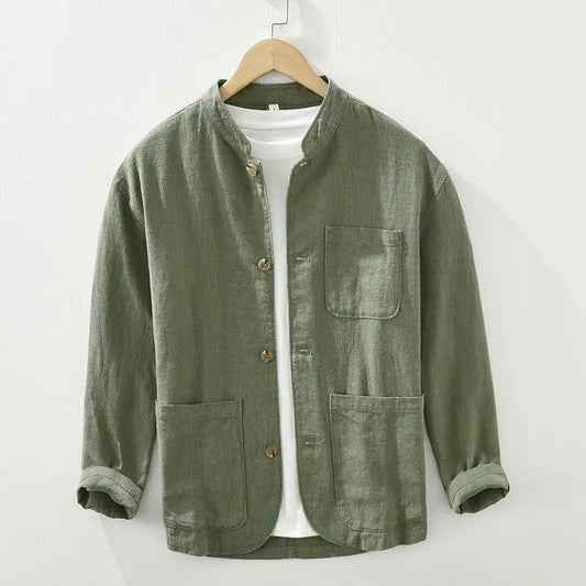 TAKESHI LINEN OVERSHIRT