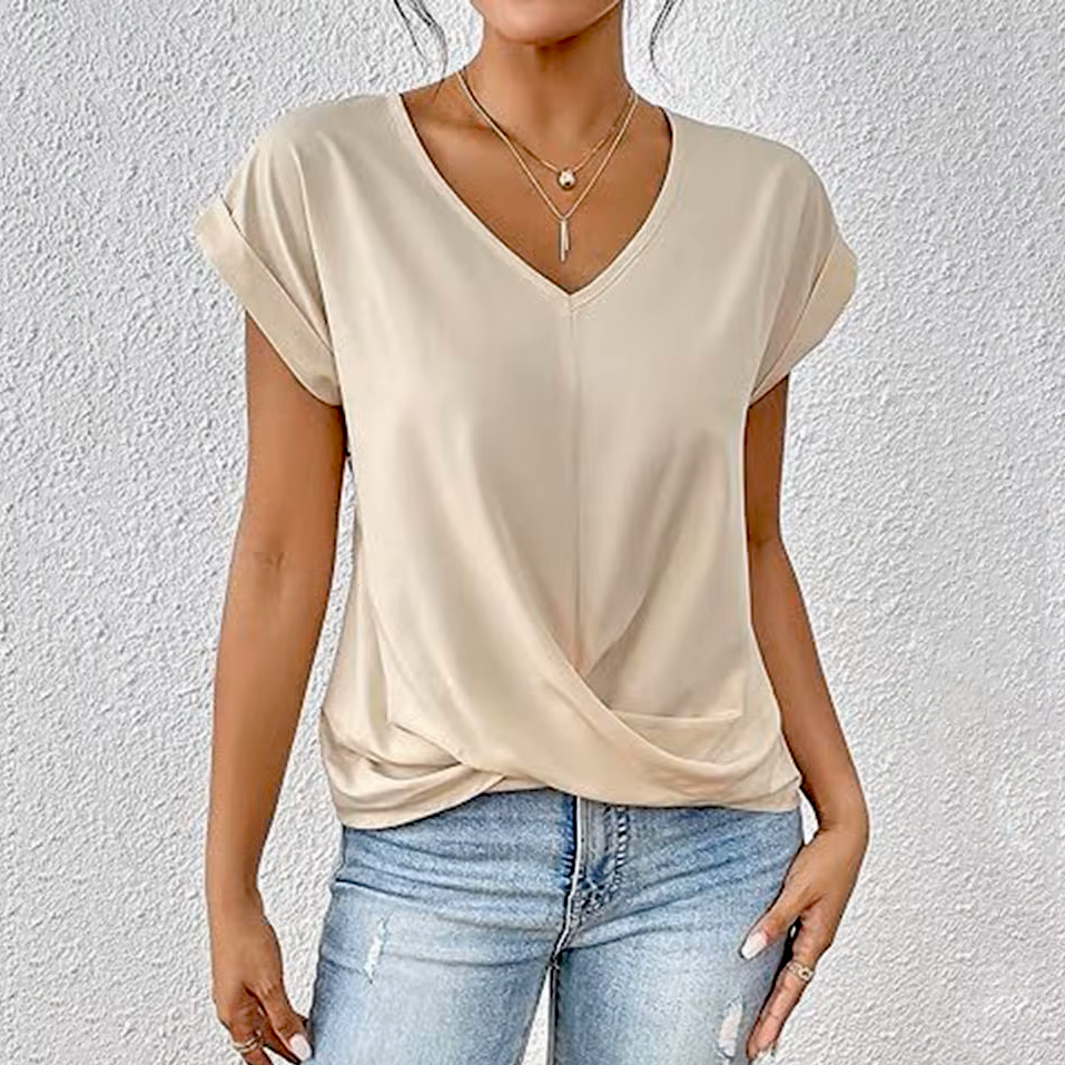 MONICA V-NECK BLOUSE
