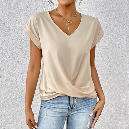 MONICA V-NECK BLOUSE