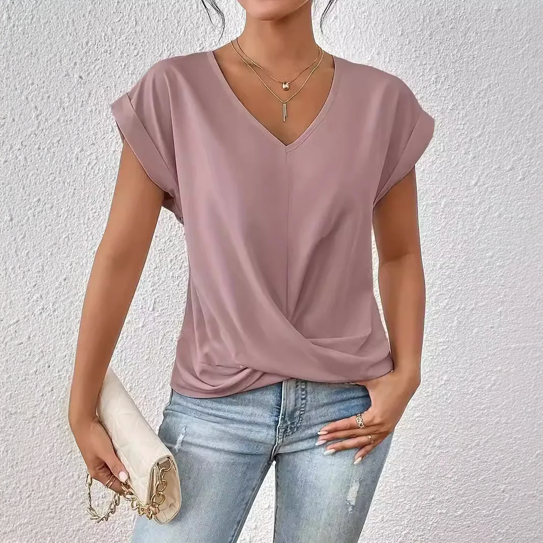MONICA V-NECK BLOUSE