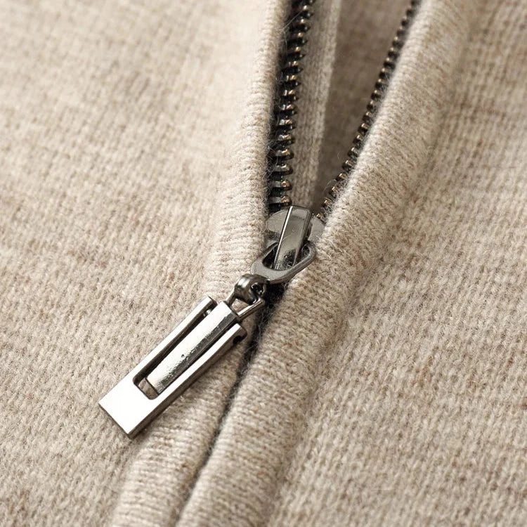 CARUSO CASHMERE ZIP HOODIE