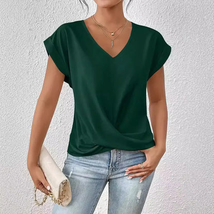 MONICA V-NECK BLOUSE