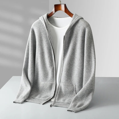 CARUSO CASHMERE ZIP HOODIE