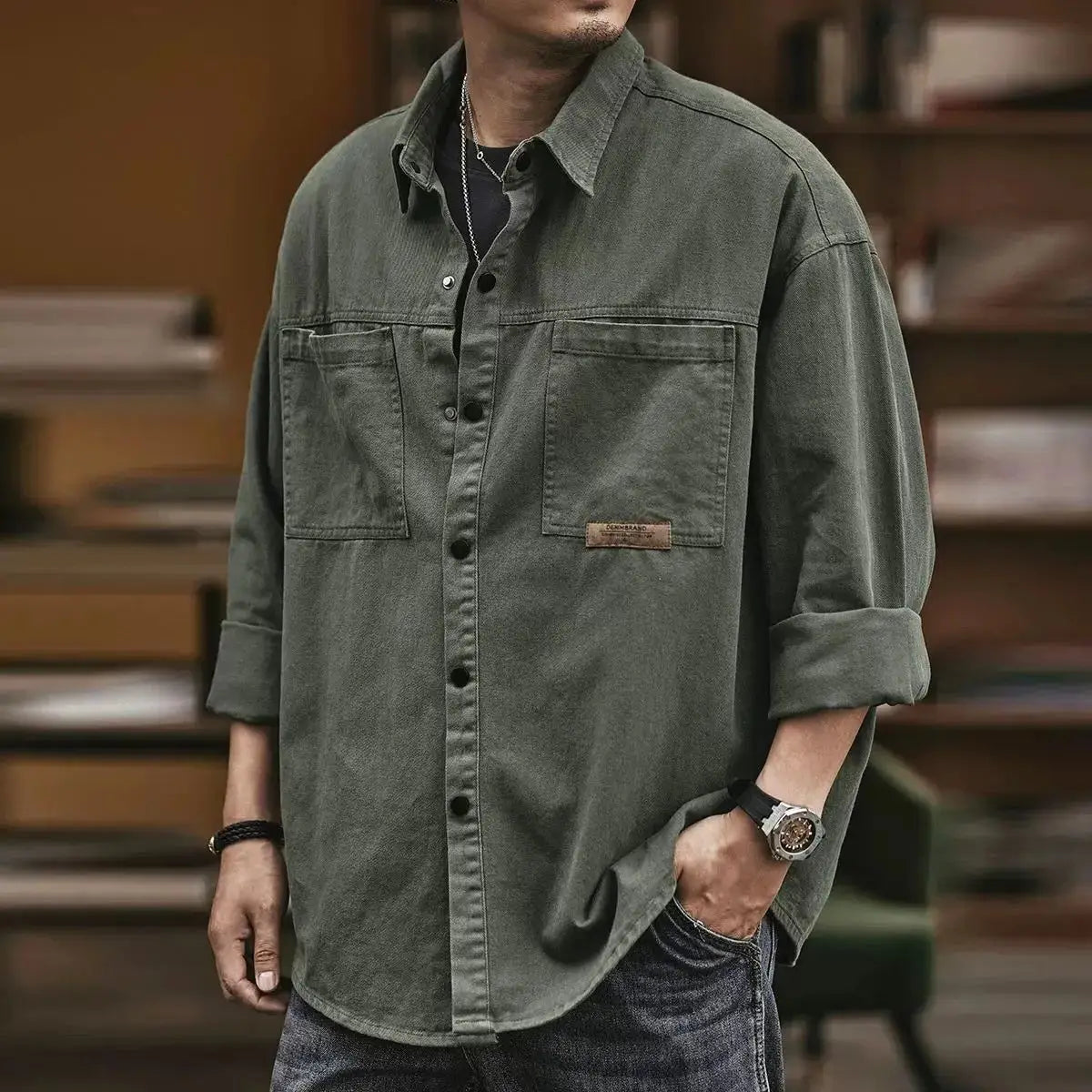 LOOSE CASUAL FIT FALCON SHIRT
