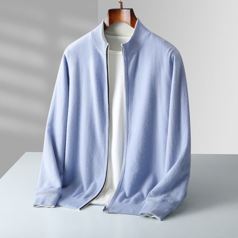 PAULETTO CASHMERE ZIP CARDIGAN