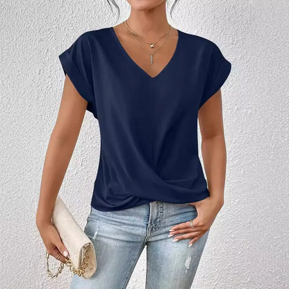 MONICA V-NECK BLOUSE