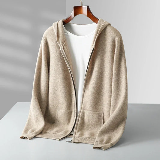 CARUSO CASHMERE ZIP HOODIE