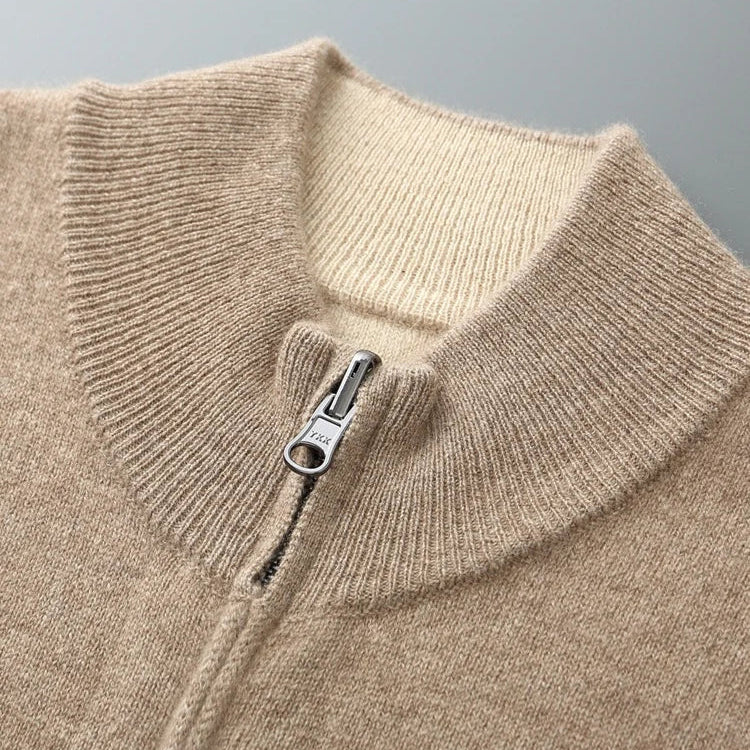 PAULETTO CASHMERE ZIP CARDIGAN