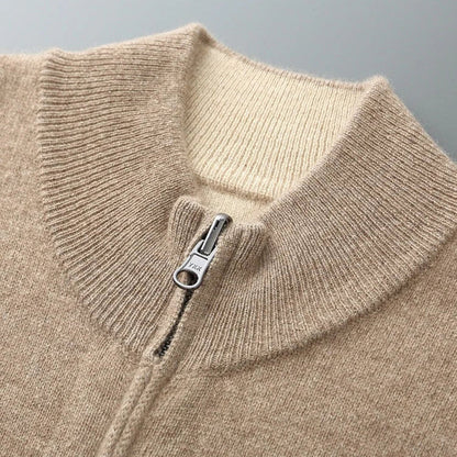 PAULETTO CASHMERE ZIP CARDIGAN