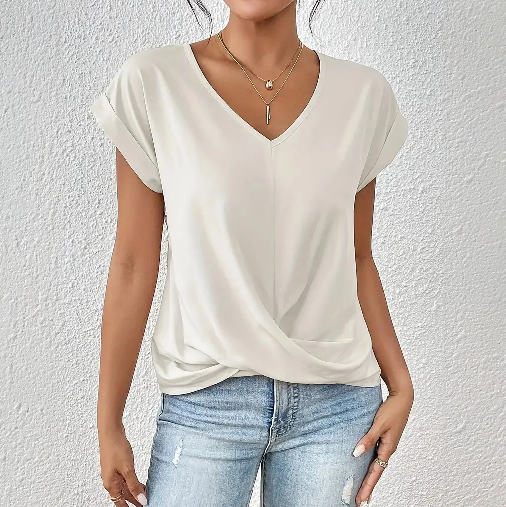 MONICA V-NECK BLOUSE