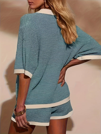 MARLONE KNIT TEXTURED SET