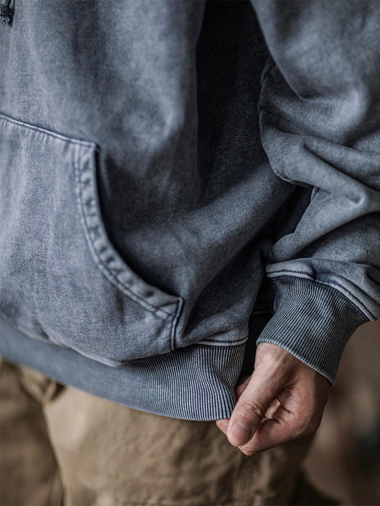 OVERSIZE RETRO WASHED HOODIE