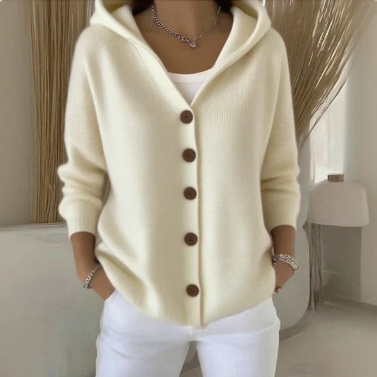 FELICIA TRENDY KNITTED HOODIE CARDIGAN