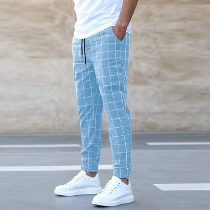 CROSSMARK CHECKERED JOGGERS