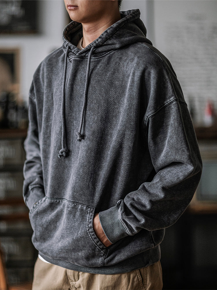 OVERSIZE RETRO WASHED HOODIE