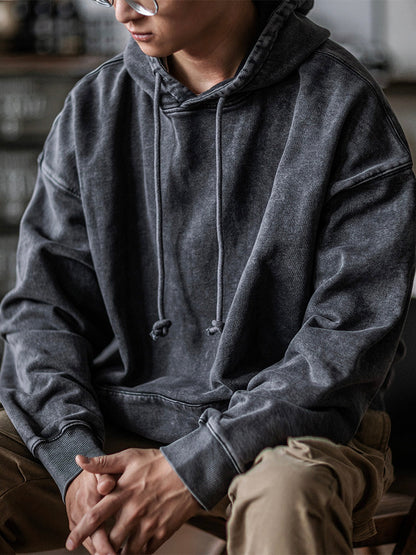 OVERSIZE RETRO WASHED HOODIE